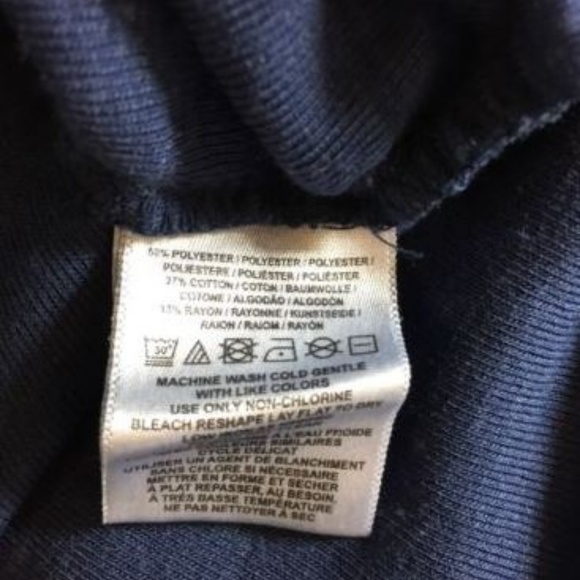 We The‎ Free People Womens Oversized Tee Size S Blue Rough Edge Loose Fit Boho - Picture 8 of 8